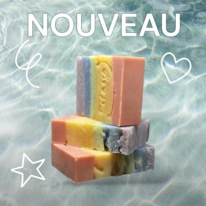 diversité, savon artisanal, aux couleurs de l'arc en ciel